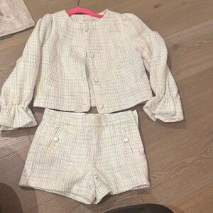 Janie & jack size 7 Tweed Jacket and Shorts Set